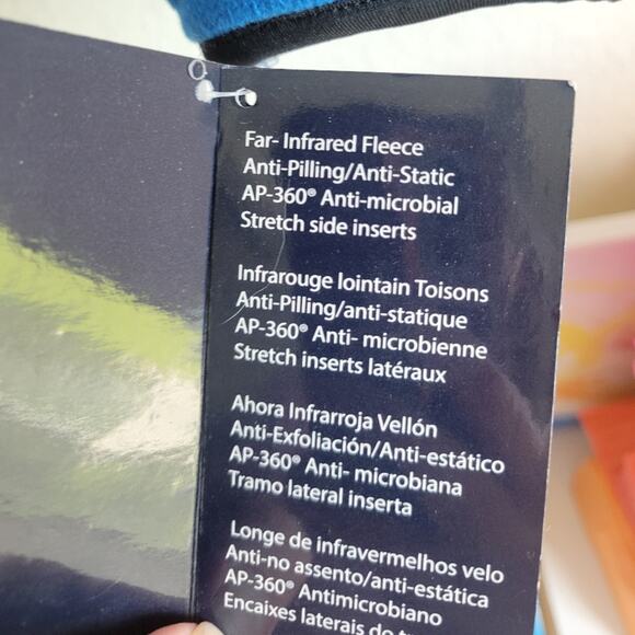 Polaris Far Infrared Fleece Jacket NWT Size Medium Electric Blue - Picture 6 of 8